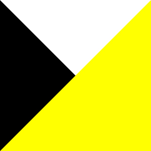 BLACK/WHITE/YELLOW-FLUO