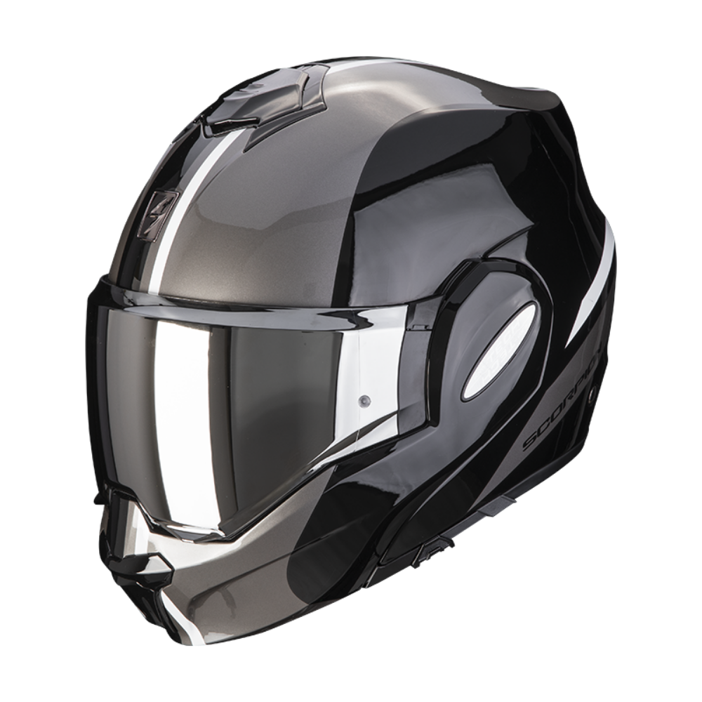 CASCO EXO TECH FORZA NERO ARGENTO SCORPIONS 
