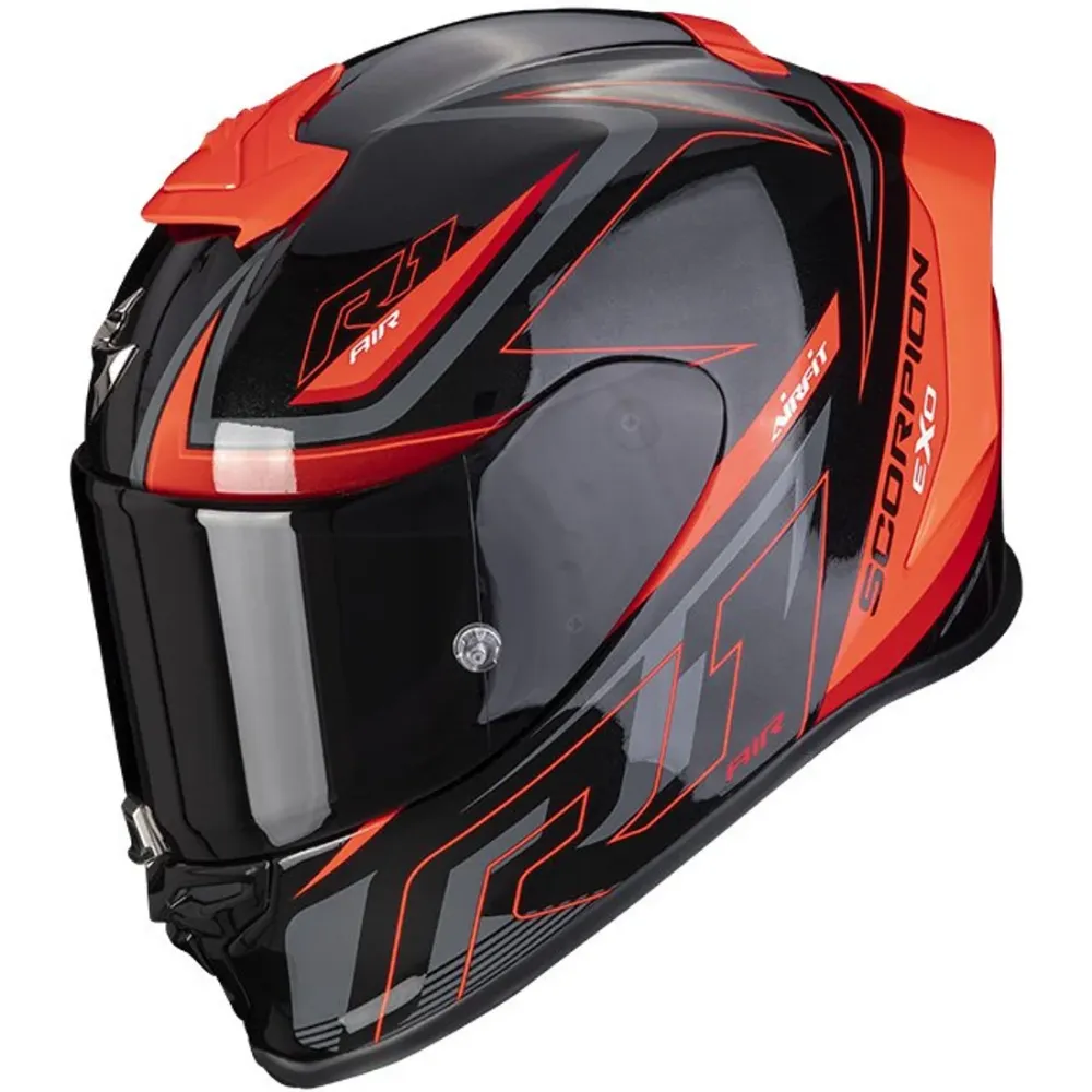 Immagine di CASCO EXO-R1 AIR GAZ NOIR MéTAL-ROUGE SCORPION