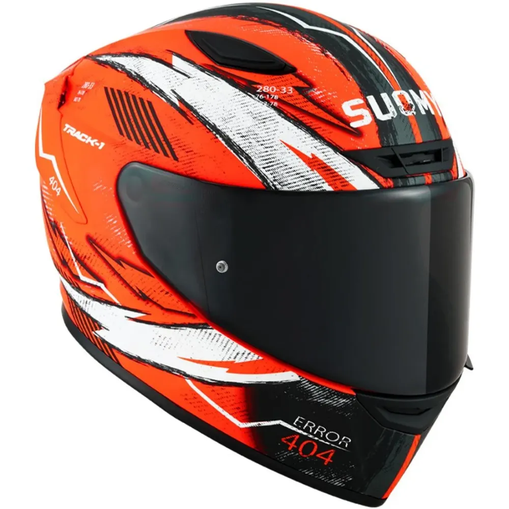 Immagine di CASCO TRACK-1 404 MATT ORANGE FLUO SUOMY