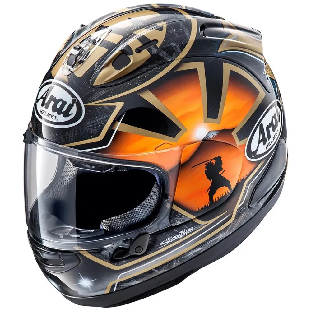 CASCO RX-7 V EVO PEDROSA GOLD SPIRIT ARAI - Iumoto