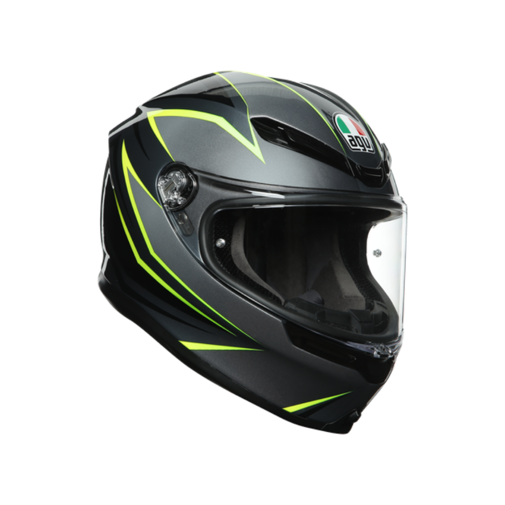 Immagine di CASCO K6 FLASH BLACK LIME AGV 