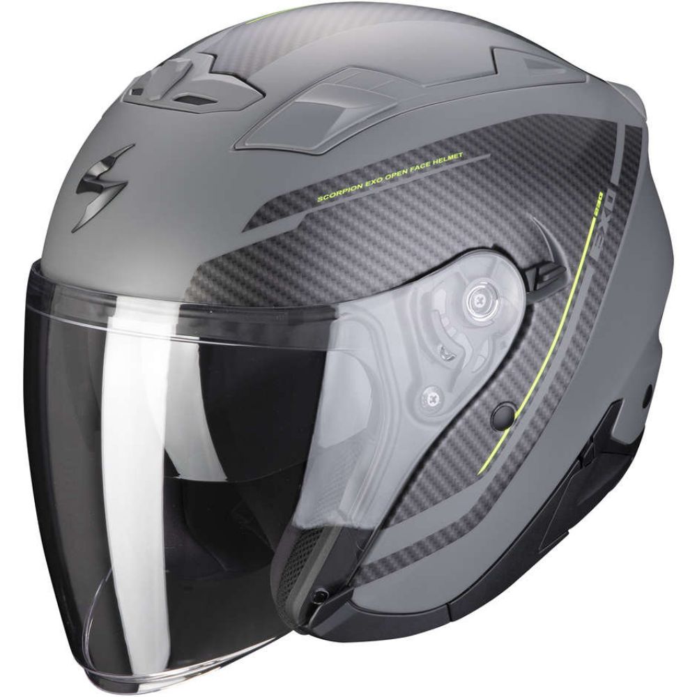 Immagine di CASCO EXO-230 FENIX GRIS MAT CIMENT-NOIR SCORPION