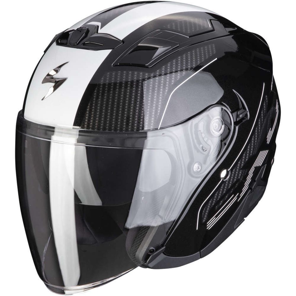 Immagine di CASCO EXO-230 CONDOR NOIR MéTAL-BLANC SCORPION