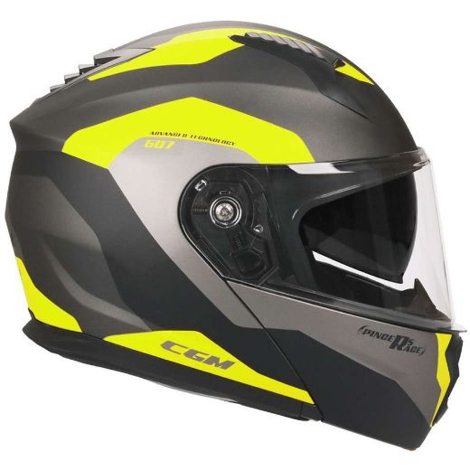 Immagine di CASCO 507G PINCERS RACE GRAFITE GIALLO FLUO CGM