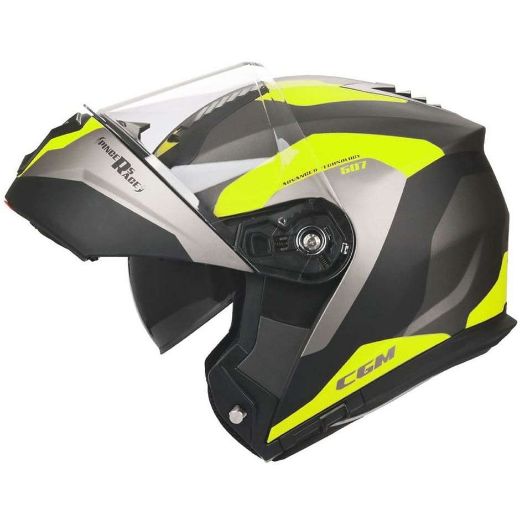 Immagine di CASCO 507G PINCERS RACE GRAFITE GIALLO FLUO CGM