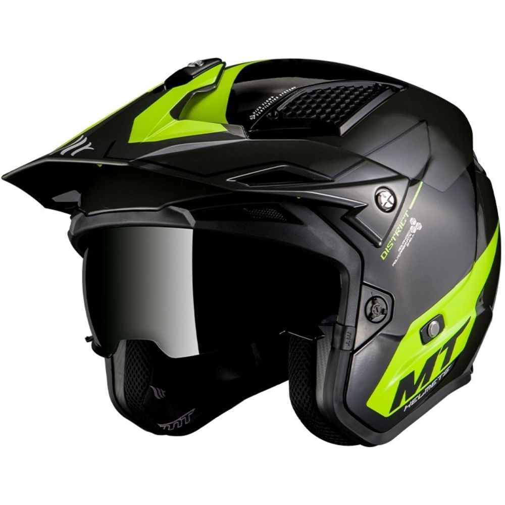 Immagine di CASCO DISCRICT SUMMIT GLOSS FLUOR YELLOW MT