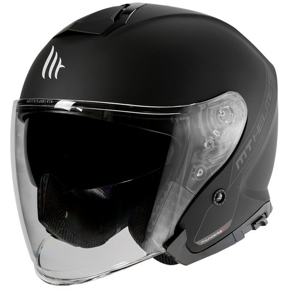 Immagine di CASCO THUNDER 3 SV JET SOLID MATT BLACK MT