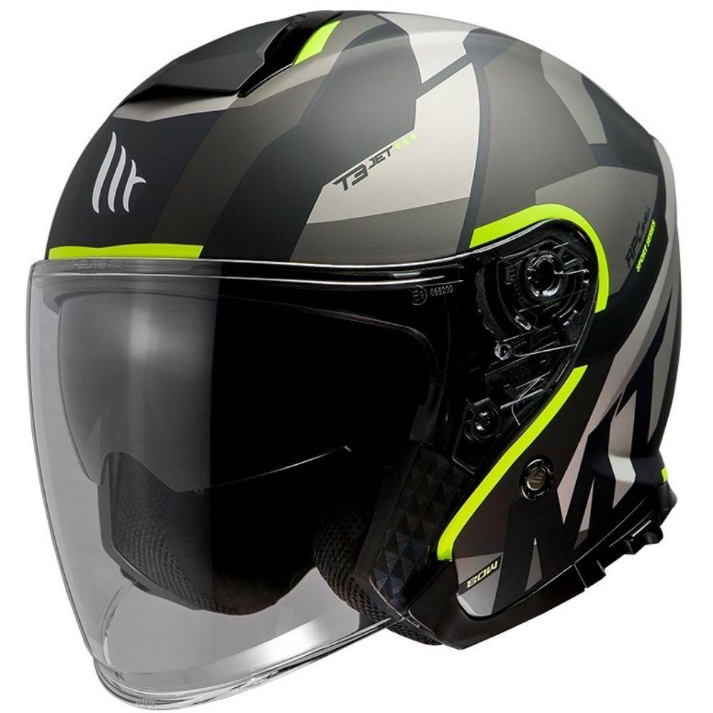 Immagine di CASCO THUNDER 3 SV JET BOW MATT FLOUR YELLOW  MT