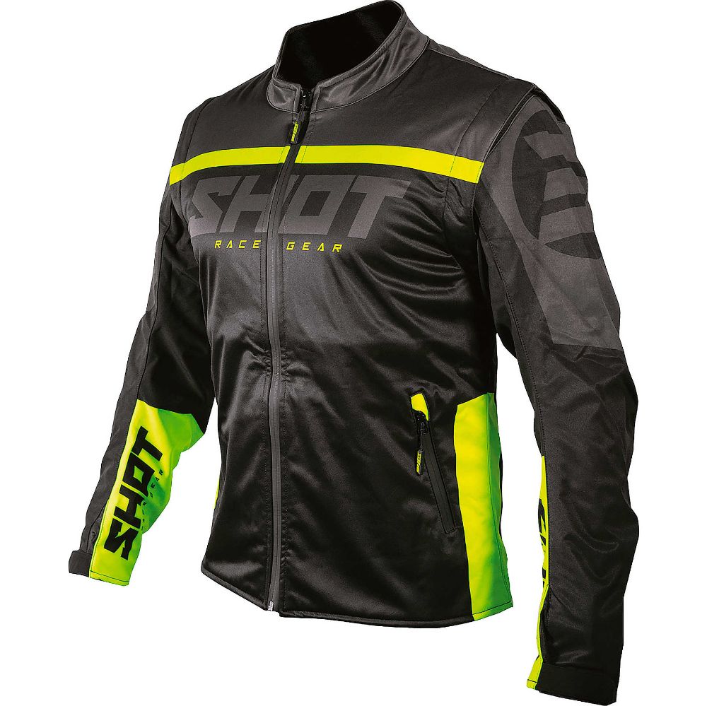 Immagine di GIACCA  SOFTSHELL LITE 2.0 BLACK NEON YELLOW SHOT