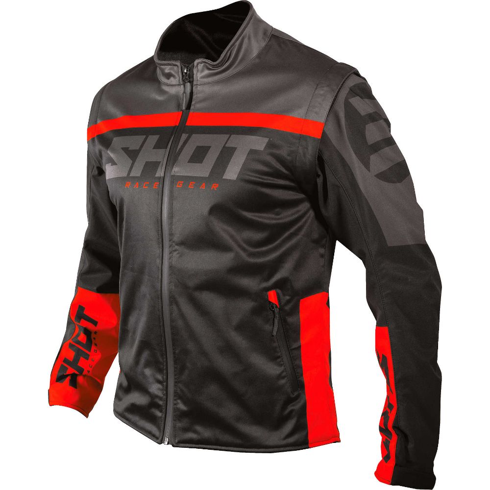 Immagine di GIACCA SOFTSHELL LITE 2.0 BLACK RED SHOT