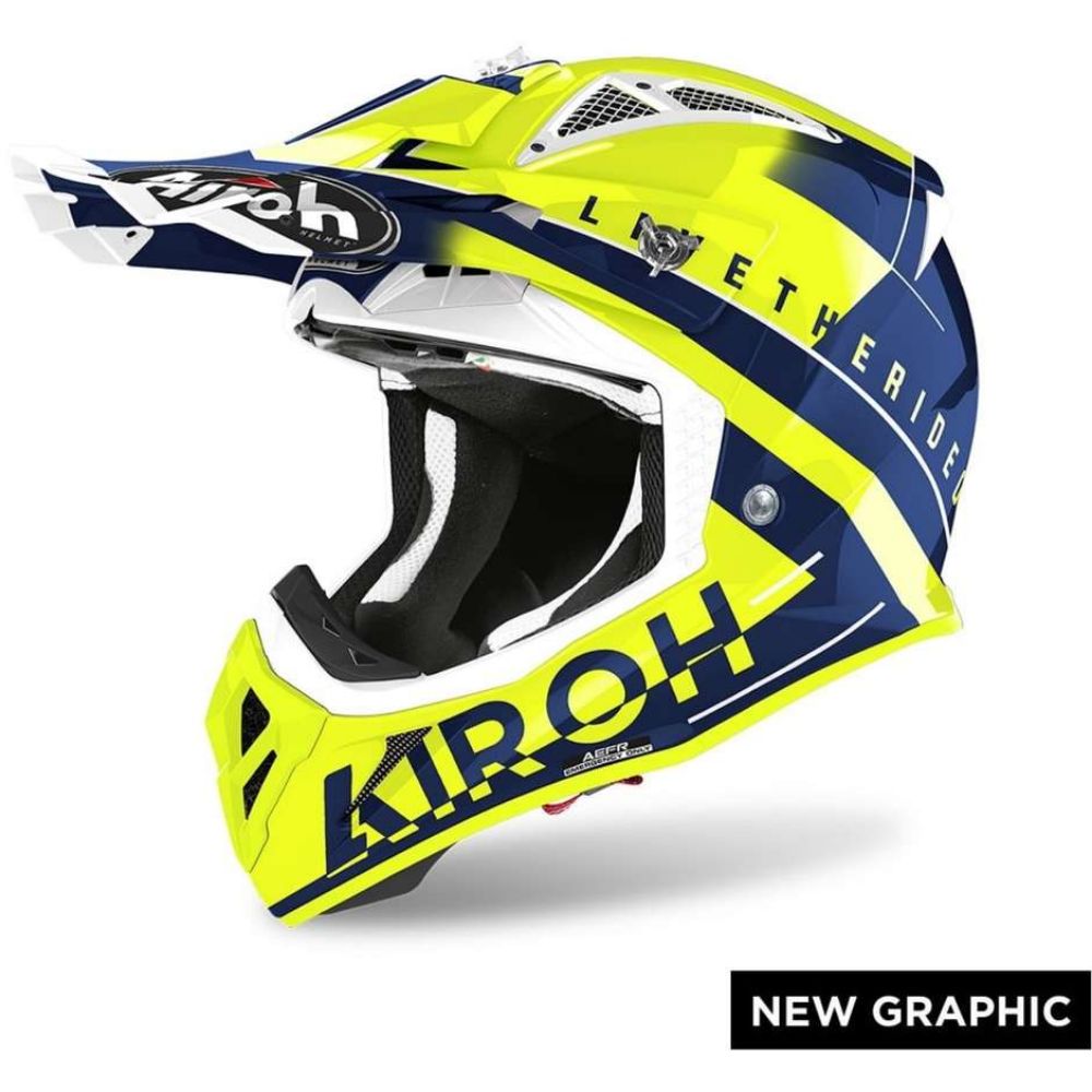 Immagine di CASCO AVIATOR ACE AMAZE BLUE GLOSS AIROH