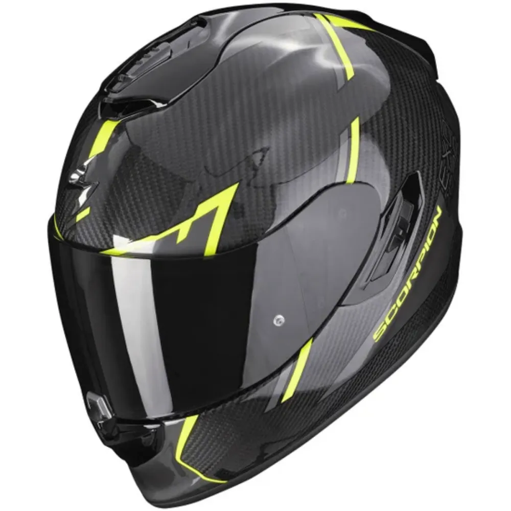 Immagine di CASCO EXO-1400 EVO CARBON AIR KENDAL BLACK-NEO SCORPION