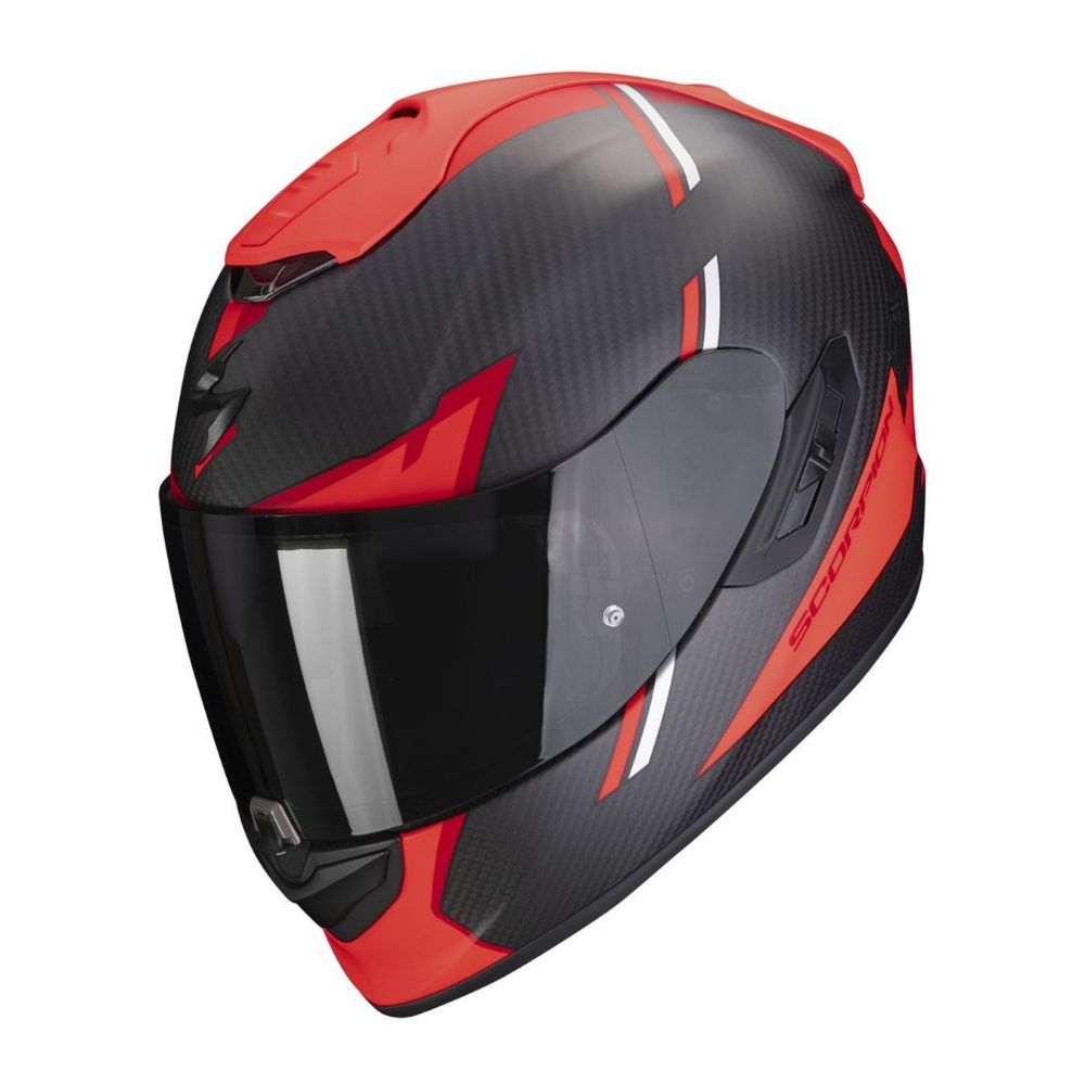 Immagine di CASCO EXO-1400 EVO CARBON AIR KENDAL MATT BLACK SCORPION