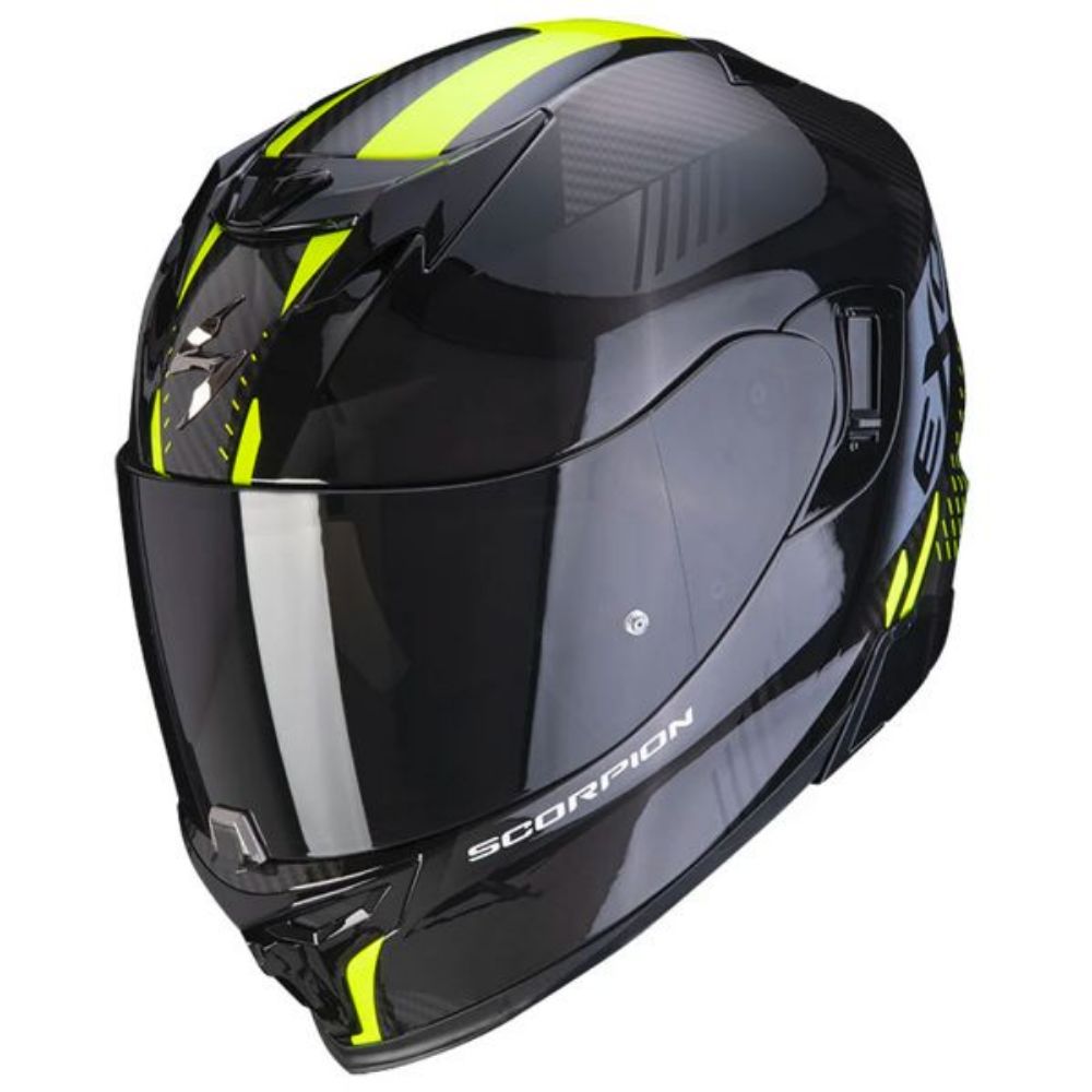 Immagine di CASCO EXO-520 EVO AIR LATEN BLACK-NEON YELLOW SCORPION