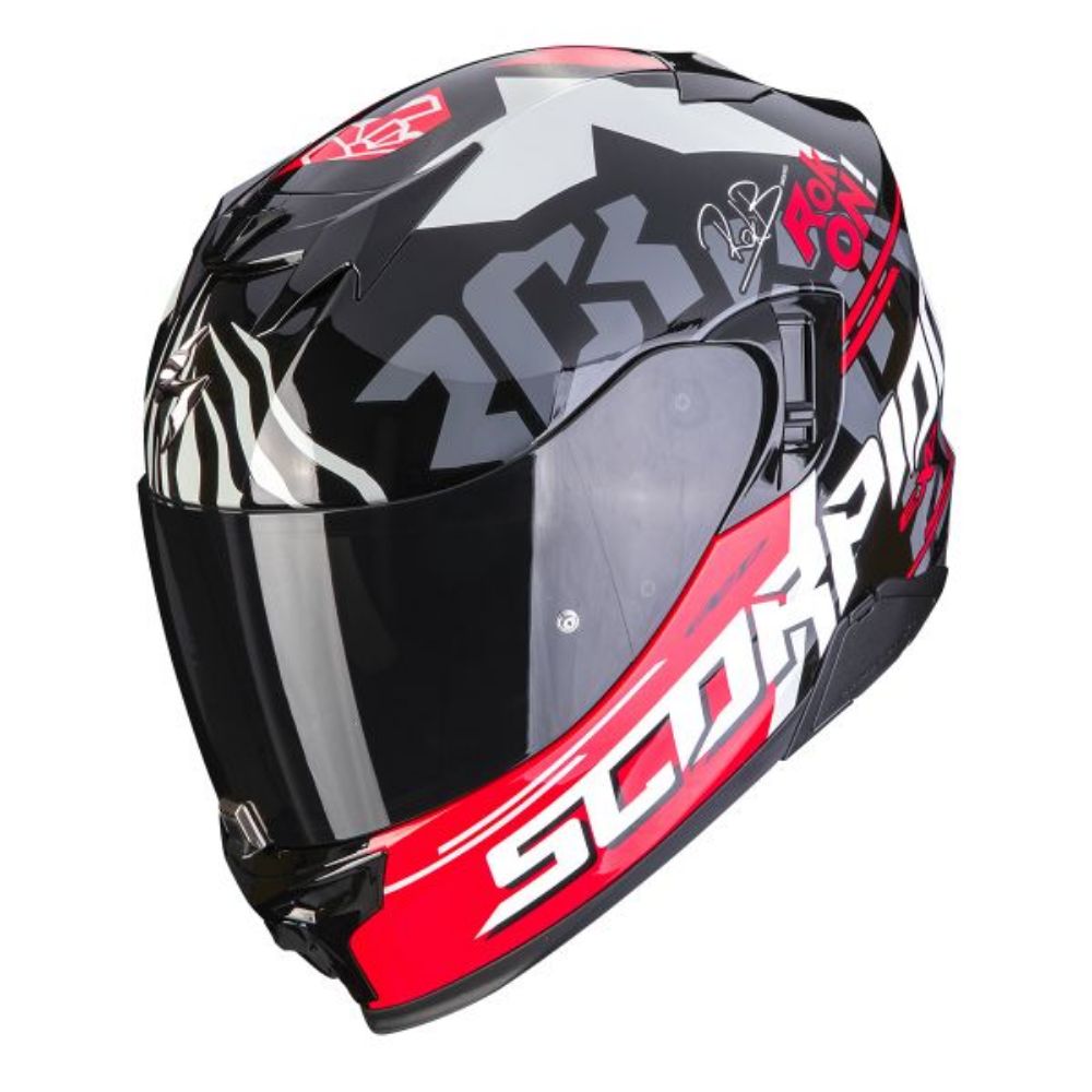 Immagine di CASCO EXO-520 EVO AIR ROK BAGOROS BLACK-RED SCORPION