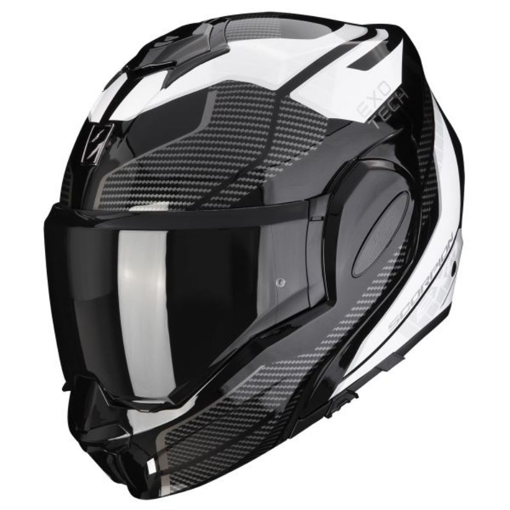 Immagine di CASCO EXO-TECH EVO ANIMO BLACK-WHITE SCORPION