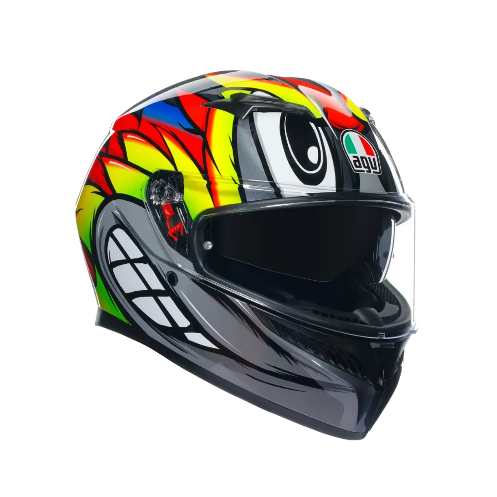 Immagine di CASCO K3 AGV E2206 MPLK BIRDY 2.0 GREY/YELLOW/RED