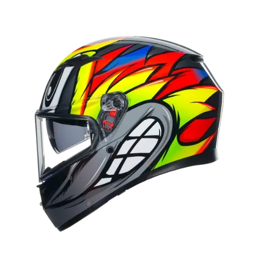 Immagine di CASCO K3 AGV E2206 MPLK BIRDY 2.0 GREY/YELLOW/RED