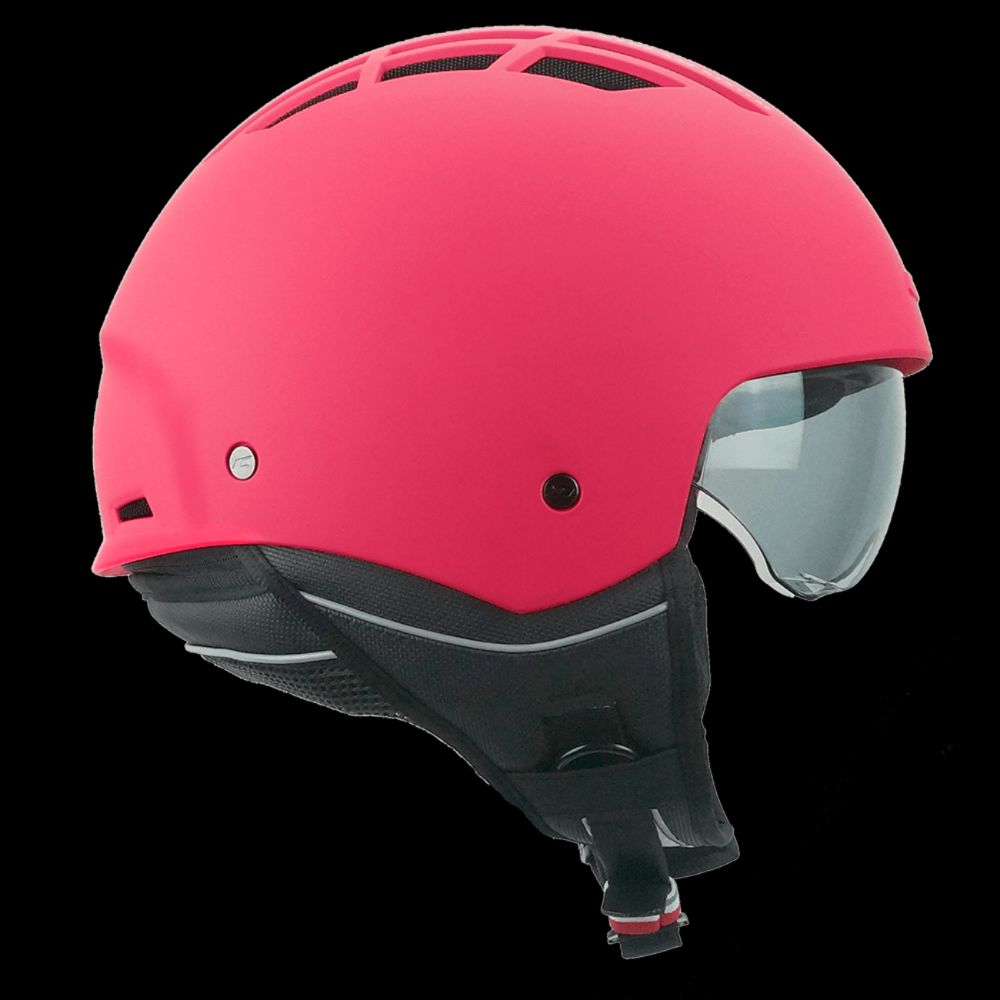 Immagine di CASCO JET 111A SLOT ROSA FLUO CGM