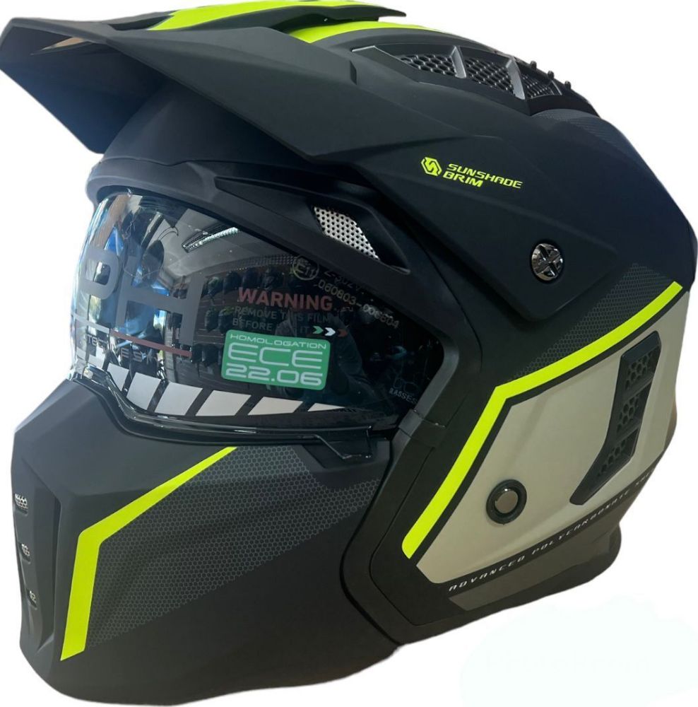 Immagine di CASCO HARRIER BLACK YELLOW/GREY MPH