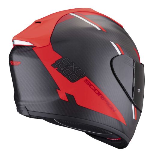 Immagine di CASCO EXO-1400 EVO CARBON AIR KENDAL MATT BLACK SCORPION