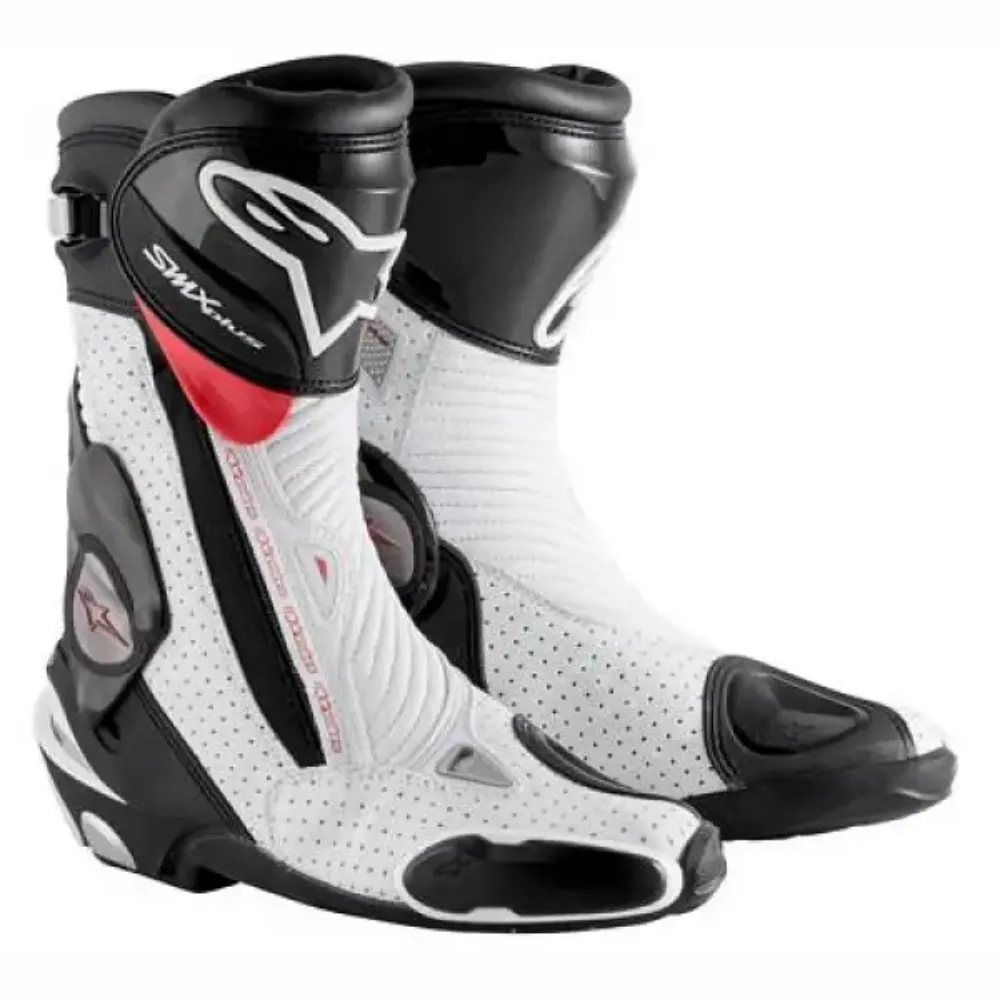 Immagine di STIVALI SMX PLUS ALPINESTARS VENTED BLACK WHITE RED