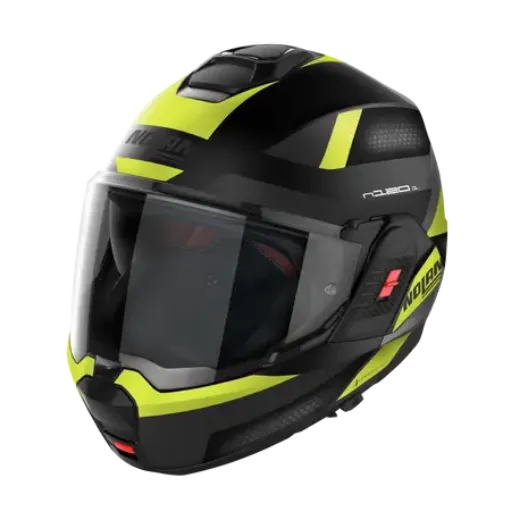 Immagine di CASCO N120-1 SUBWAY N-COM 023 NOLAN  NERO GIALLO OPACO