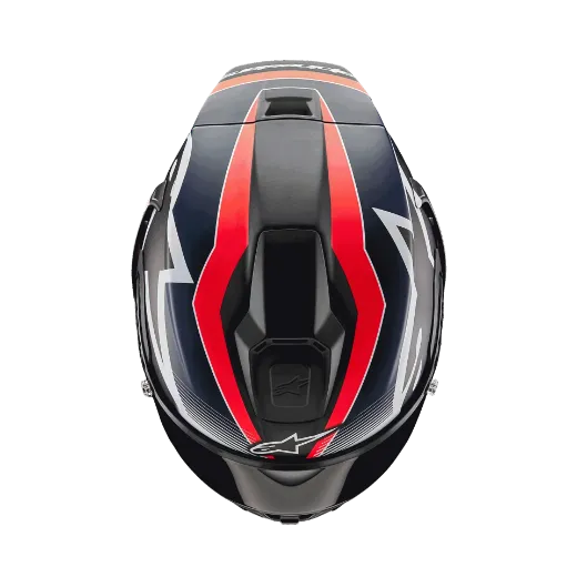 Immagine di CASCO SUPERTECH R10 TEAM CARBON RED FLUO BLUE MAT ALPINESTARS