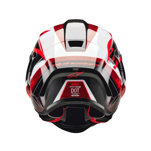 Immagine di CASCO SUPERTECH R10 TEAM ALPINESTARS BLACK CARBON RED WHITE GLOSSY