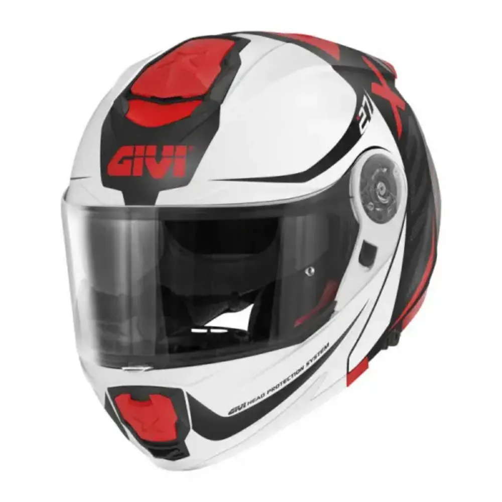 Immagine di CASCO X27 DIMENSION MATT BLACK WHITE RED GIVI