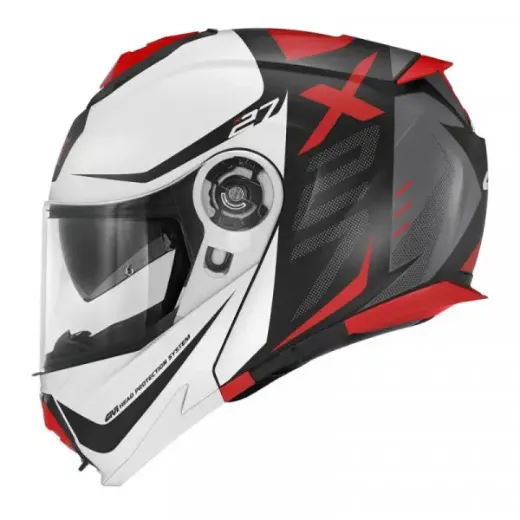 Immagine di CASCO X27 DIMENSION MATT BLACK WHITE RED GIVI