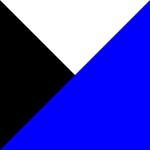 BLACK WHITE BLUE