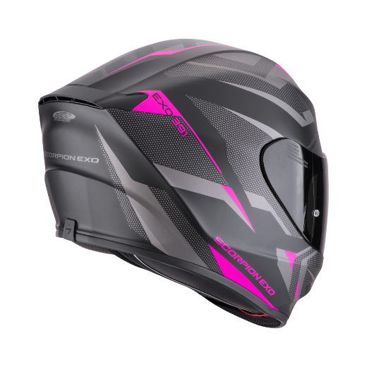 Immagine di CASCO EXO-391 AAXO MATT BLACK-PINK SCORPION 