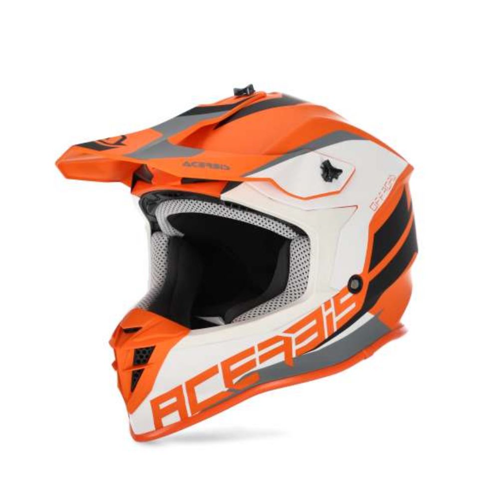 Immagine di CASCO CROSS  LINEAR ARANCIO BIANCO ACERBIS