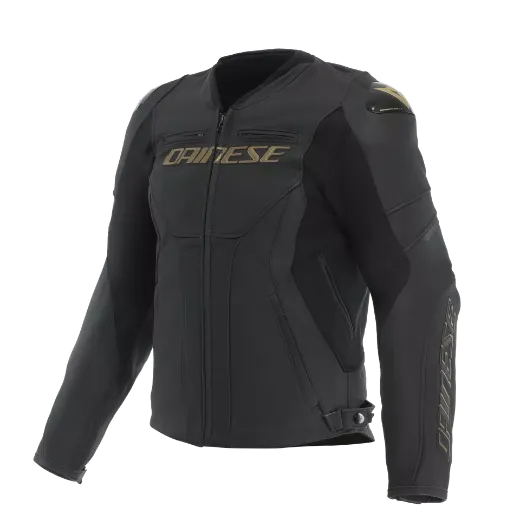 Immagine di GIACCA RACING 5 PELLE DAINESE GOLD