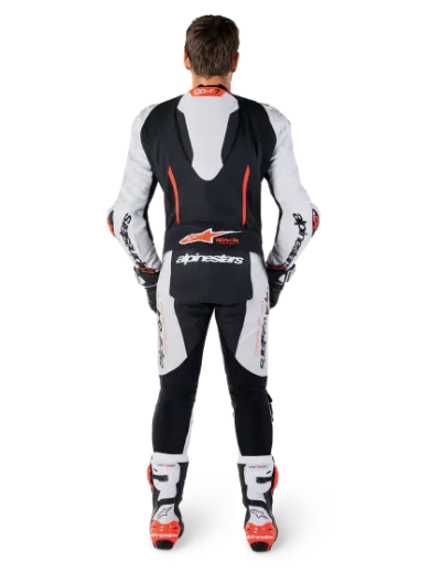 Immagine di TUTA IN PELLE GP-R7 1PC AKPINESTARS BIANCO NERO