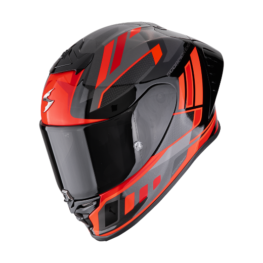 Immagine di CASCO EXO-R1 EVO II AIR VITAL NERO ARGENTO ROSSO SCORPION 