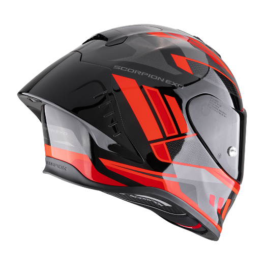 Immagine di CASCO EXO-R1 EVO II AIR VITAL NERO ARGENTO ROSSO SCORPION 