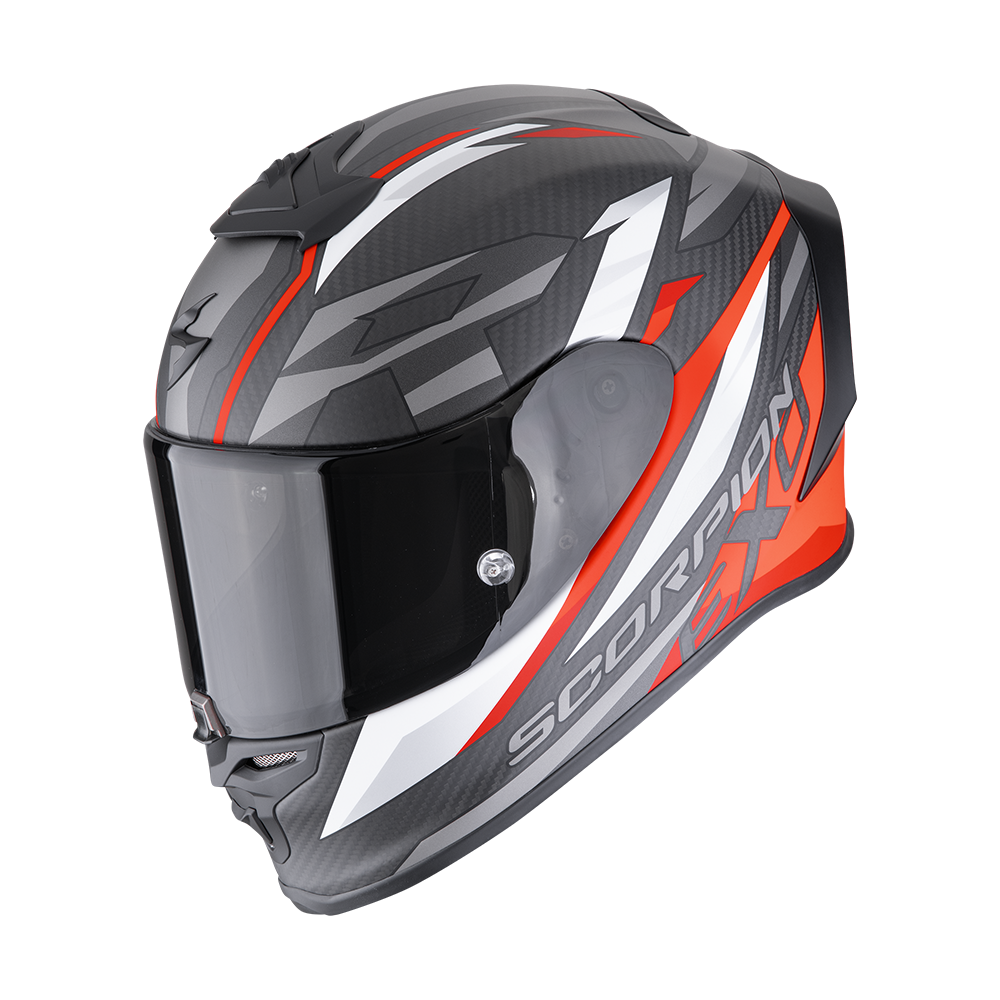 Immagine di CASCO SCORPION EXO-R1 EVO CARBON AIR RUNNER NERO ROSSO 