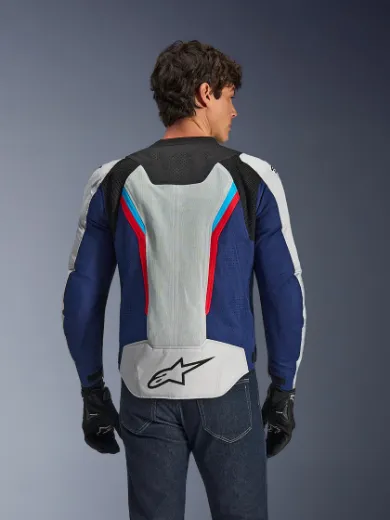 Immagine di GIACCA AST V3 AIR BAINCO ROSSO BLU ALPINESTARS