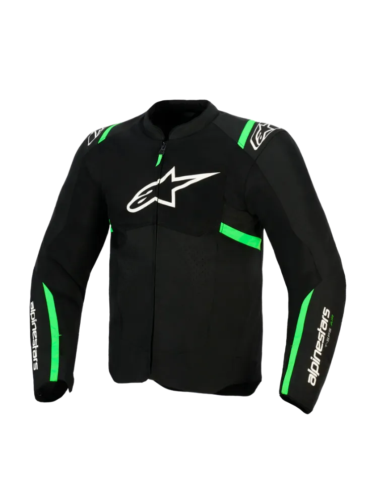 Immagine di GIACCA T-SPS AIR V2 NERO-VERDE ALPINESTARS