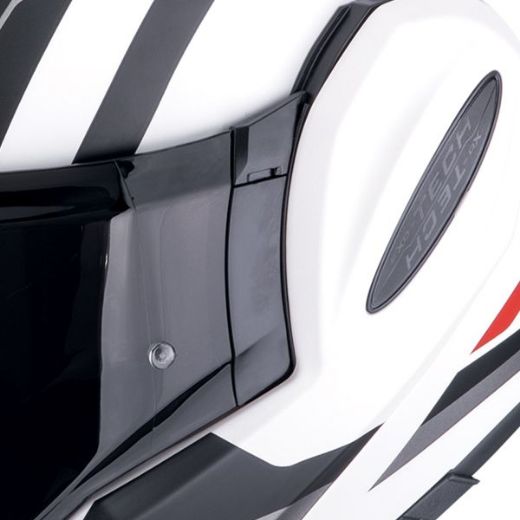 Immagine di CASCO EXO-TECH EVO FURIO BIANCO NERO ROSSO SCORPION