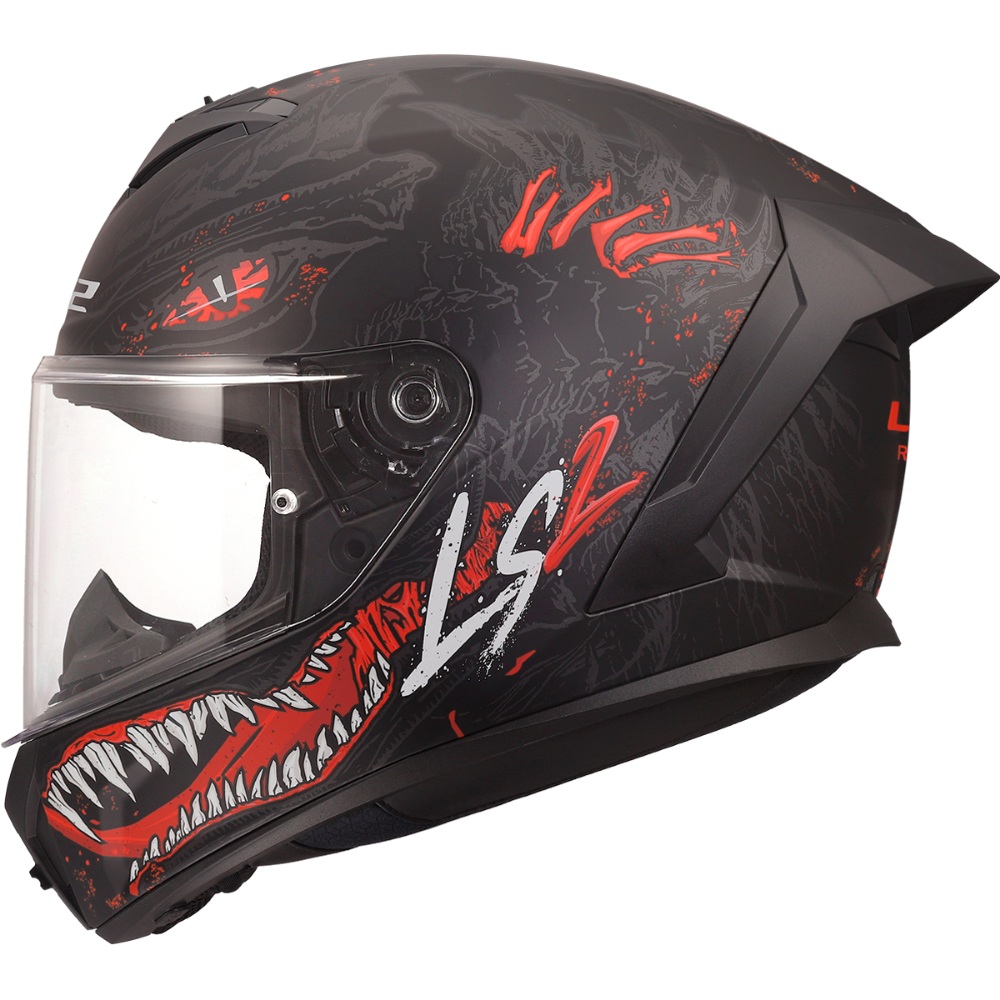 Immagine di LS2 FF820 RAPID III KAIJU II BLACK RED W