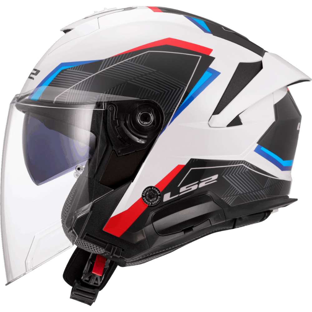 Immagine di LS2 OF618 VERSO II AIR WHITE BLUE RED 3X