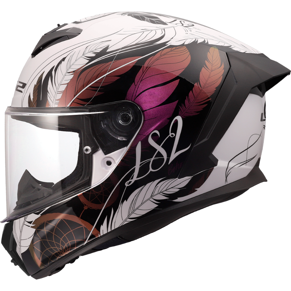 Immagine di LS2 FF820 RAPID III BOHO WHITE BLACK PIN