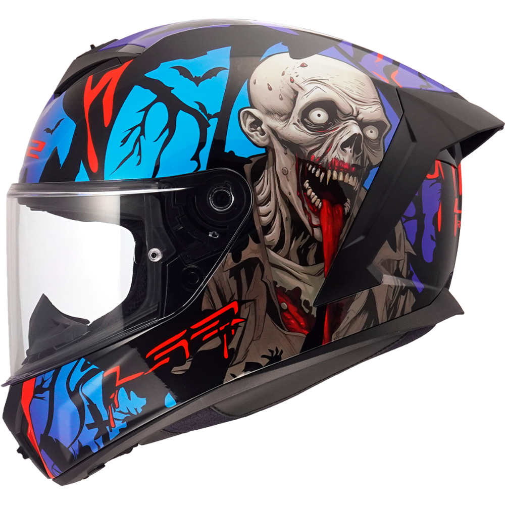 Immagine di LS2 FF820 RAPID III ZOMBIE II BLACK RED